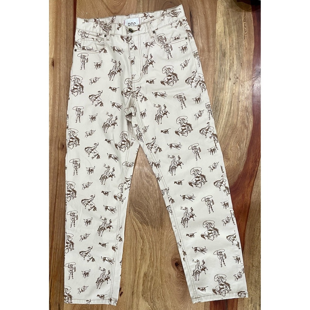 BDG Urban Outfitters Mens Slim Fit Utility Jeans Western Rodeo Horse 32 X 29